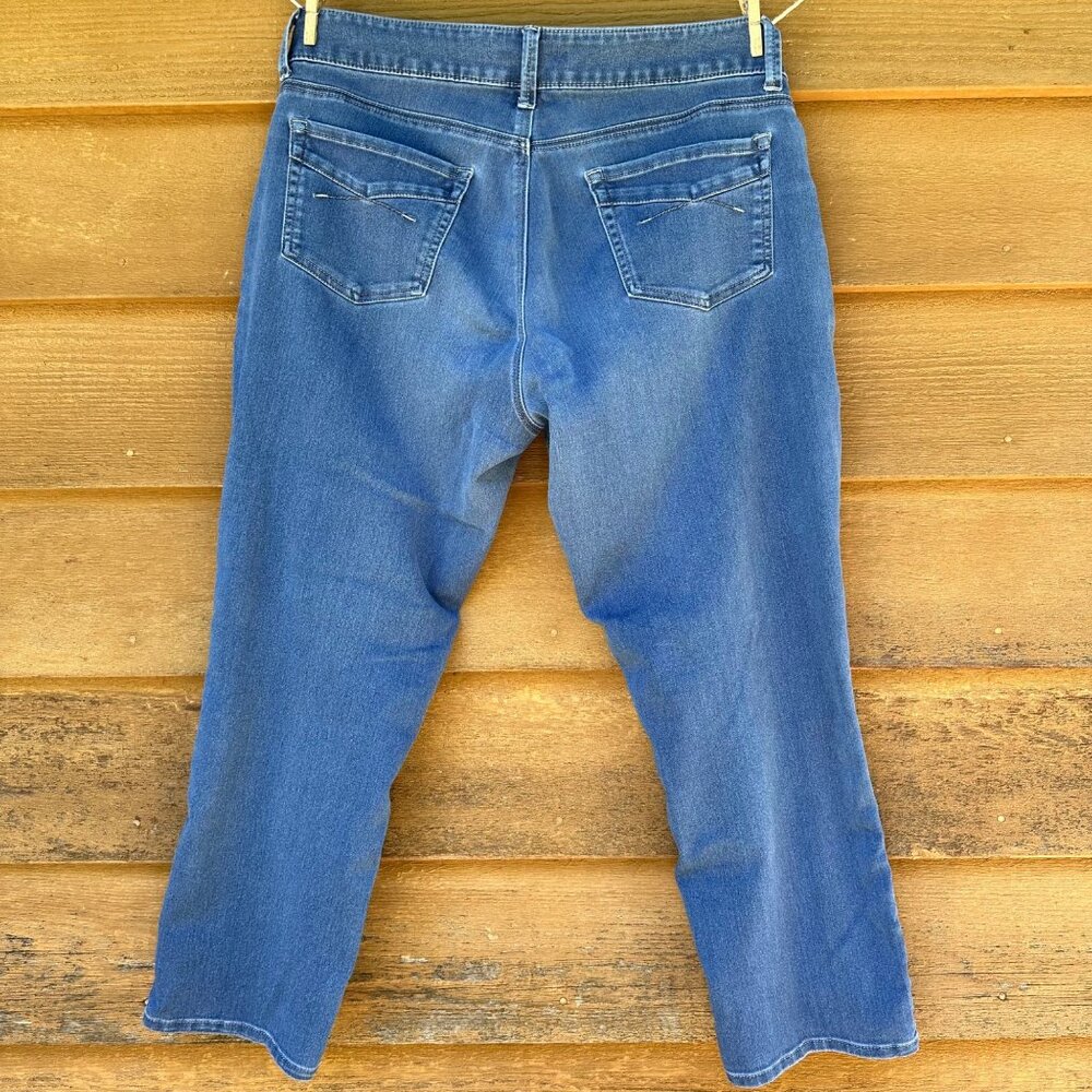 Lee Riders Mid Rise Skinny Stretchy Blue Jegging Jeans Size15 - Picture 4 of 13